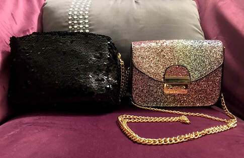 sequin purses from rainbow shops